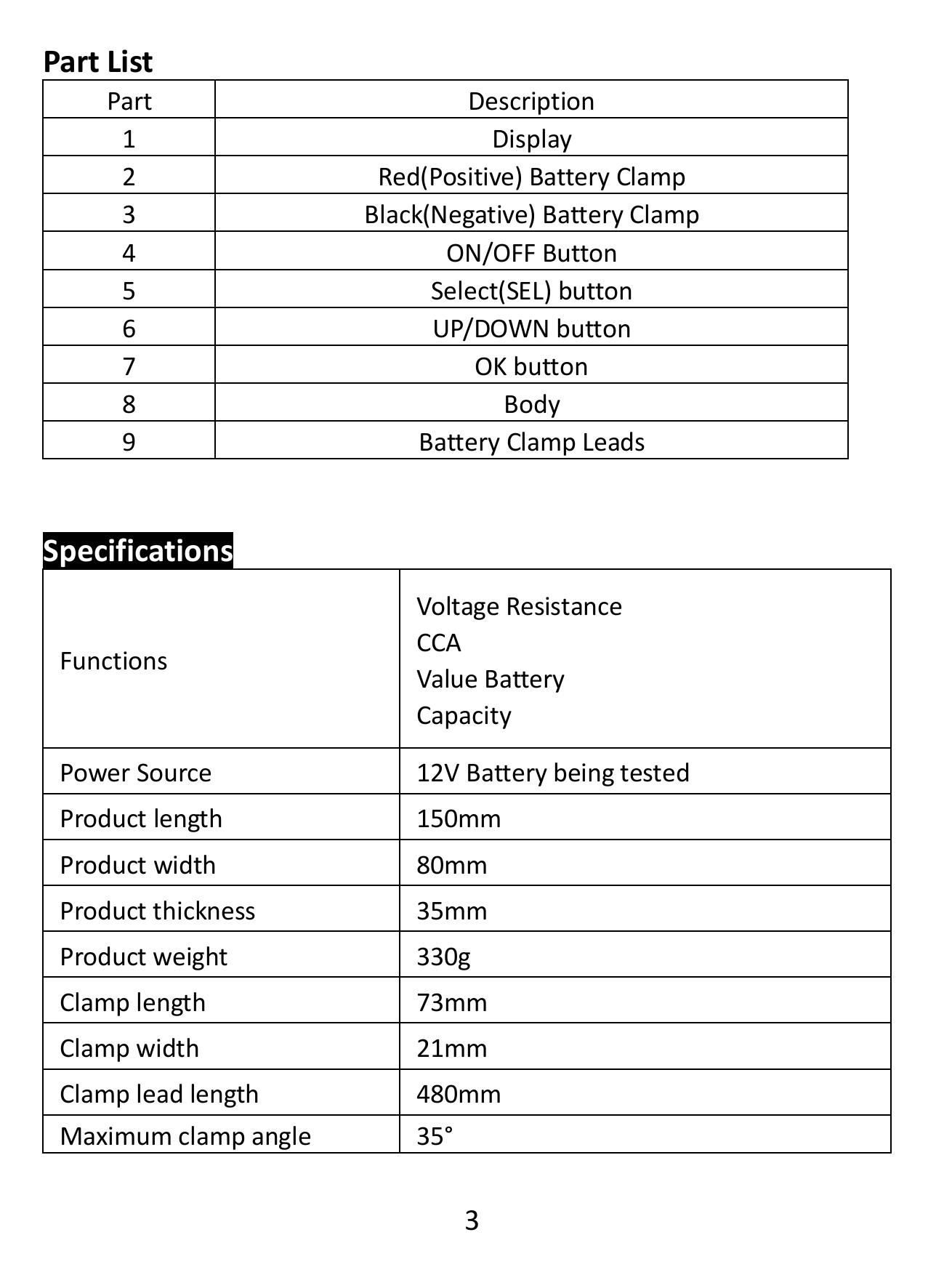 Digital Analyzer User Manual 3