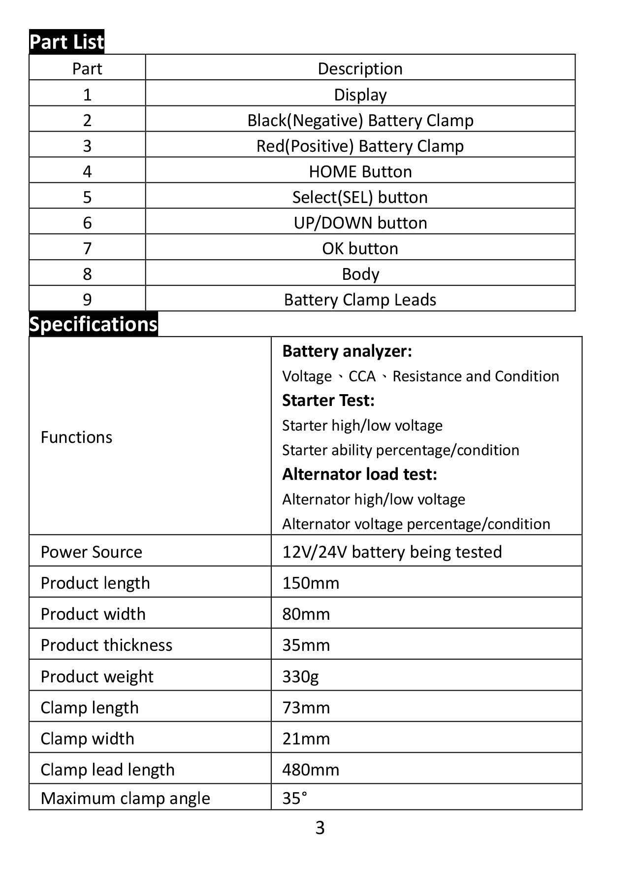 Digital Automotive Battery Analyzer 03