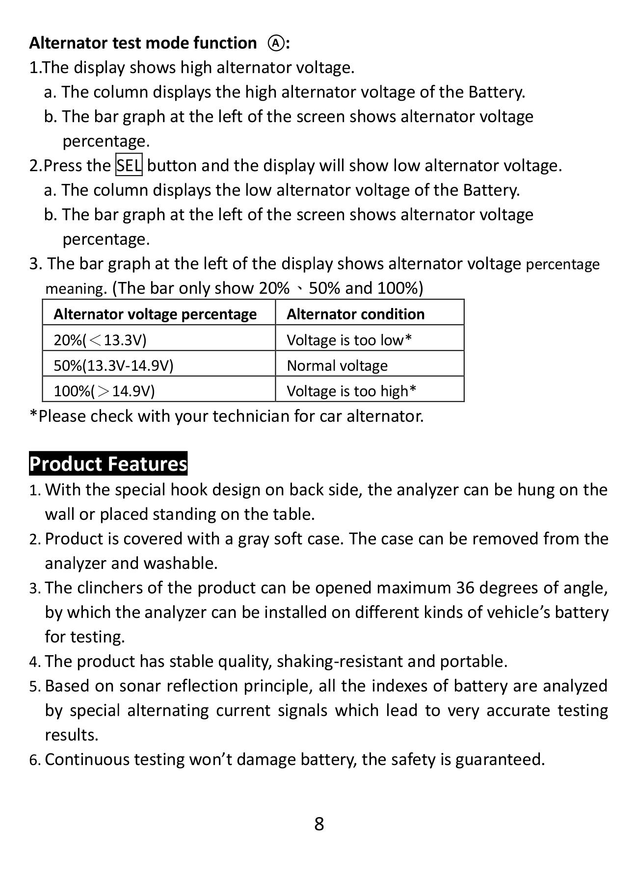 Digital Automotive Battery Analyzer 08